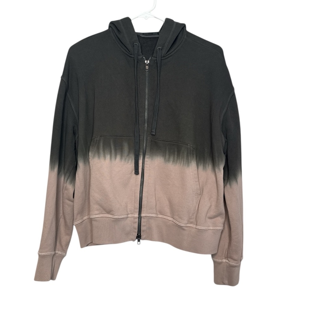ATM Anthony Thomas Melillo Dip-Dye French Terry Full-Zip Hoodie